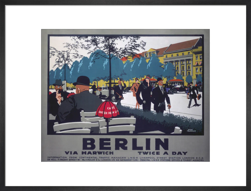 'Berlin via Harwich twice a day', LNER poster, 1925. - Image 51
