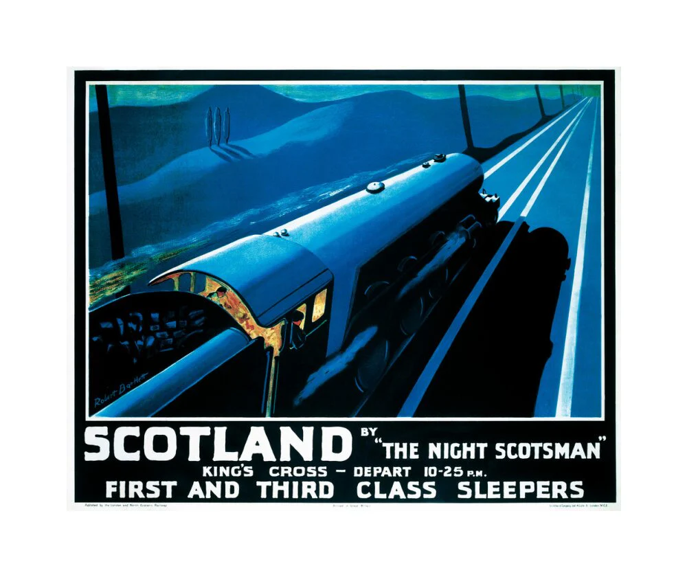 'Scotland by the Night Scotsman', LNER poster, 1932. - Image 28