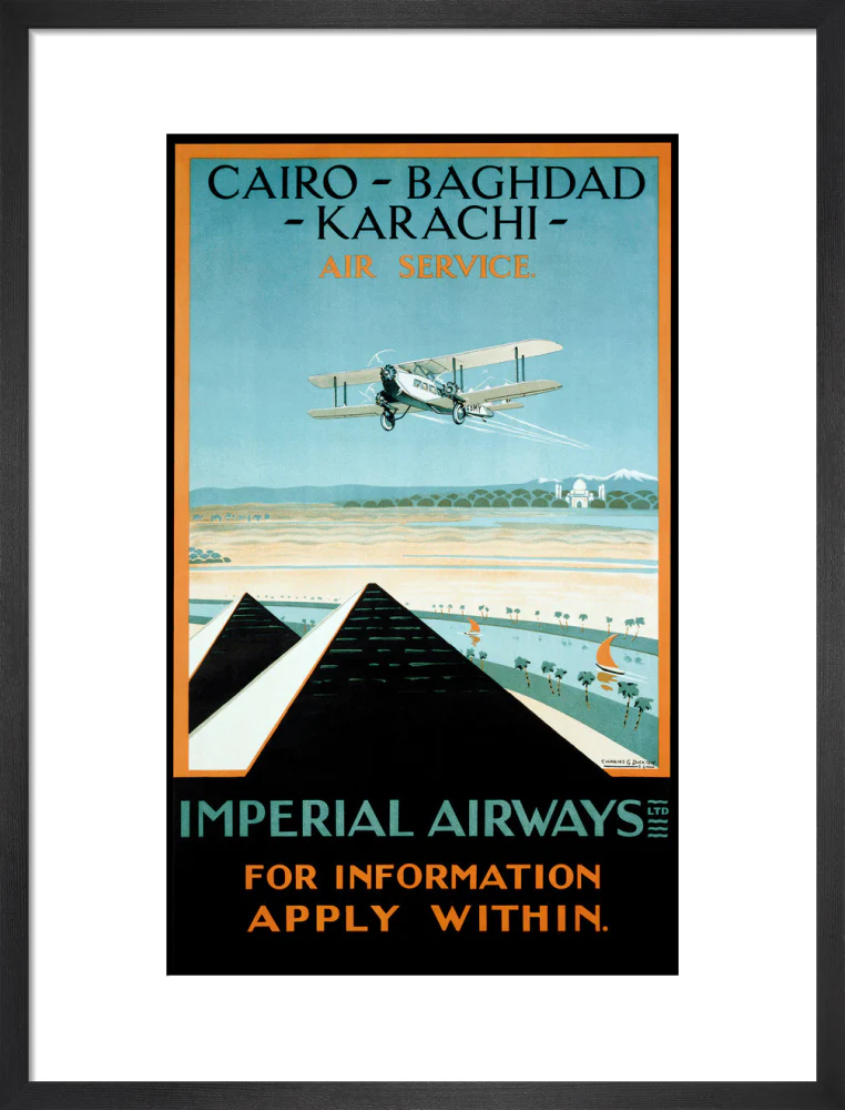 Imperial Airways travel poster, 1924. - Image 13