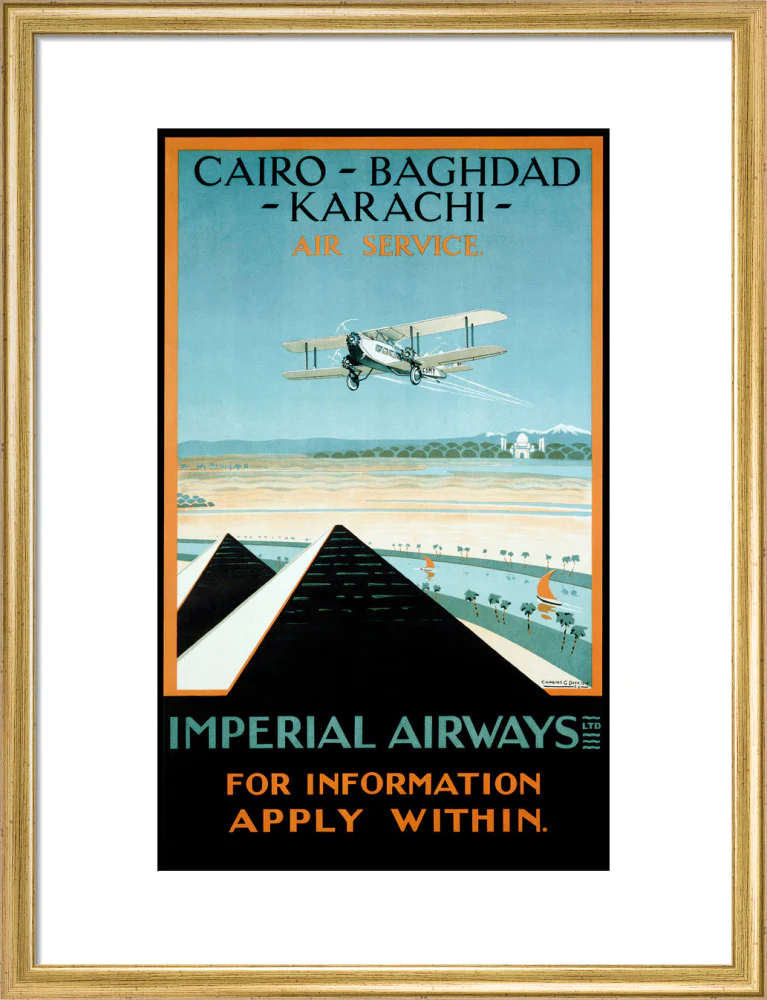 Imperial Airways travel poster, 1924. - Image 15