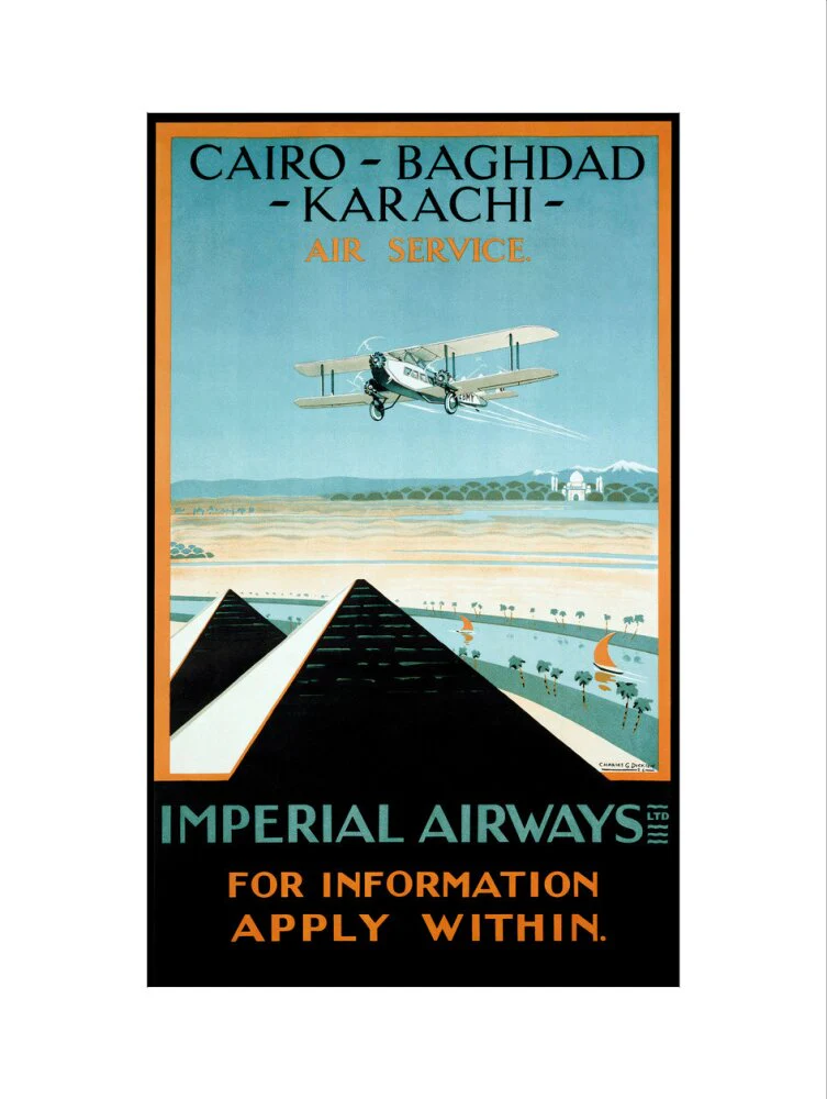 Imperial Airways travel poster, 1924. - Image 17