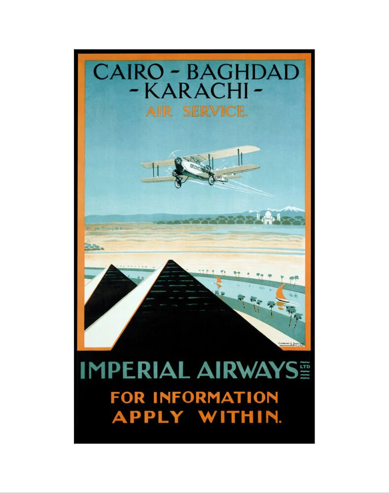 Imperial Airways travel poster, 1924. - Image 2