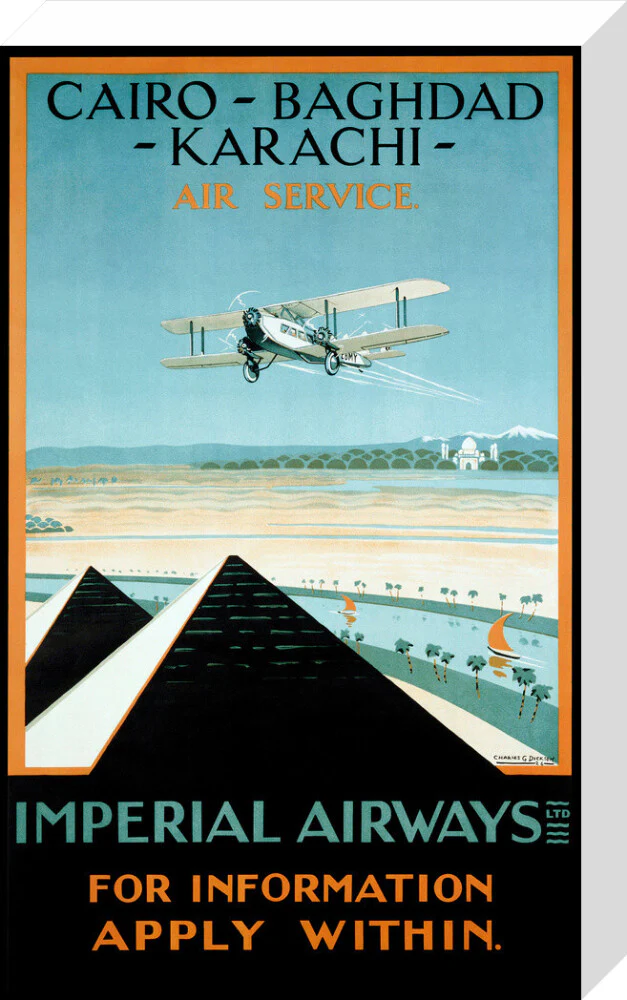 Imperial Airways travel poster, 1924. - Image 32