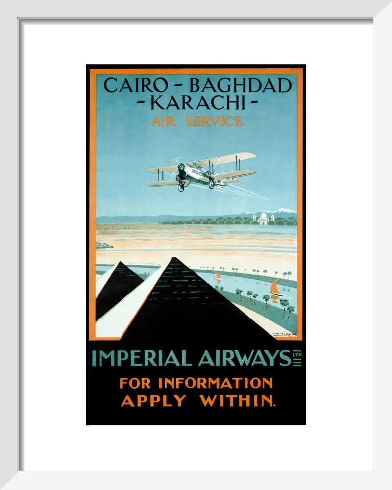 Imperial Airways travel poster, 1924. - Image 37