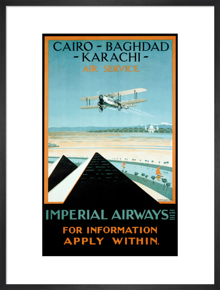 Imperial Airways travel poster, 1924. - Image 51