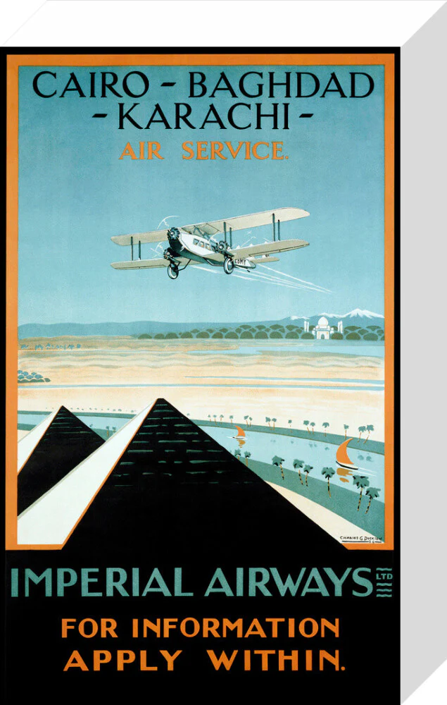 Imperial Airways travel poster, 1924. - Image 64