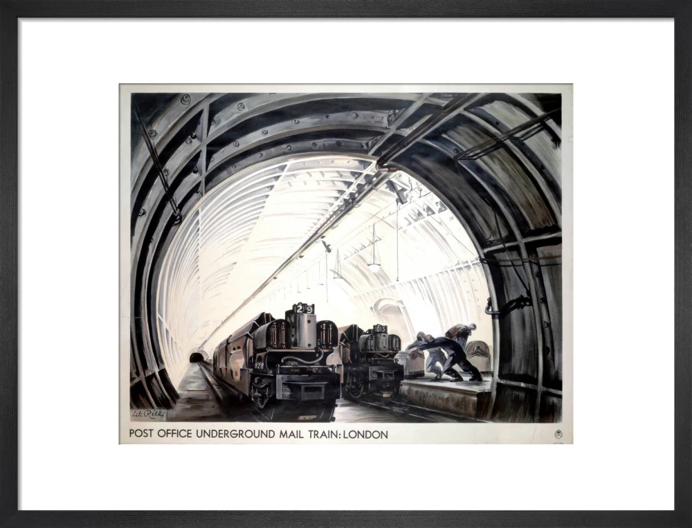 'Post Office Underground Mail Train: London', GPO poster, c 1950s. - Image 13