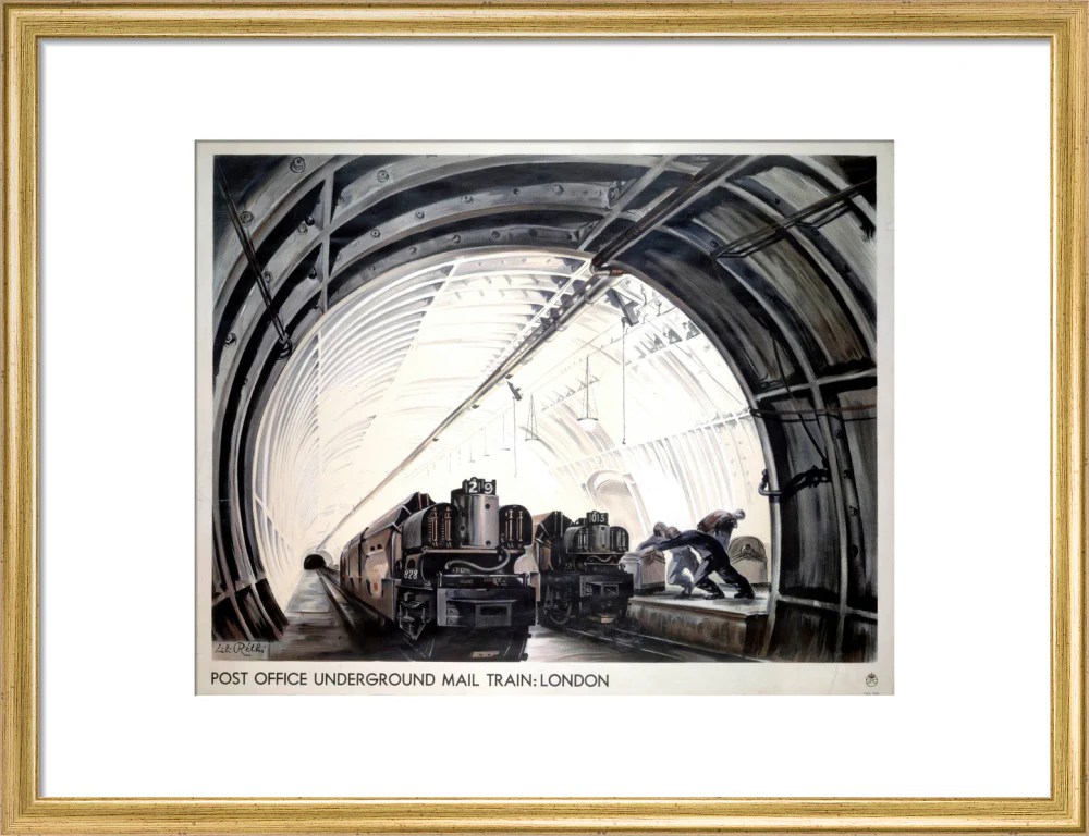 'Post Office Underground Mail Train: London', GPO poster, c 1950s. - Image 15