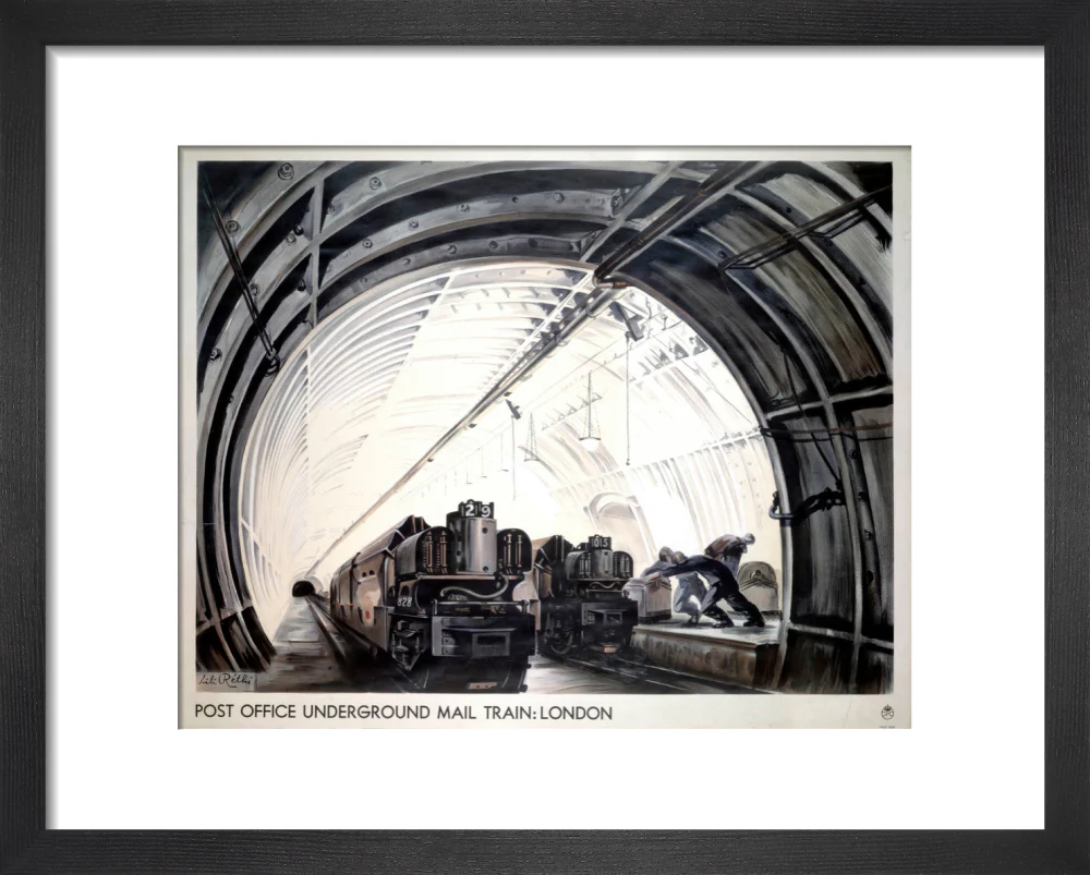 'Post Office Underground Mail Train: London', GPO poster, c 1950s. - Image 36