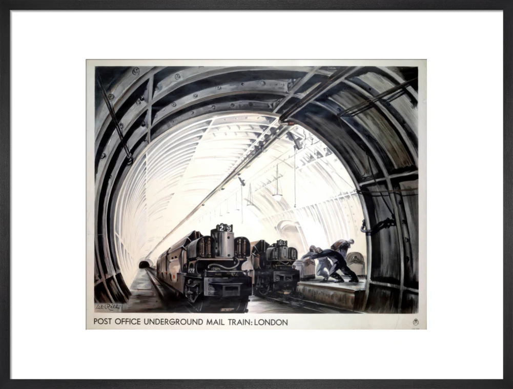 'Post Office Underground Mail Train: London', GPO poster, c 1950s. - Image 51