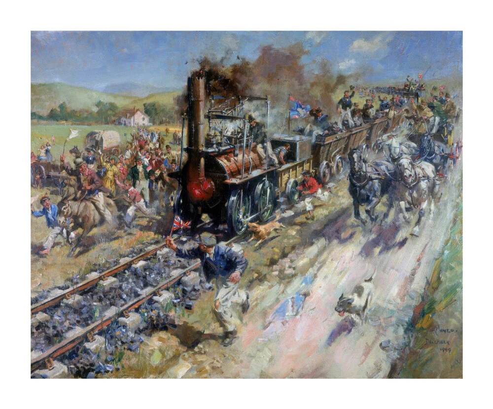 'The Opening of the Stockton & Darlington Railway', 1825. - Image 30