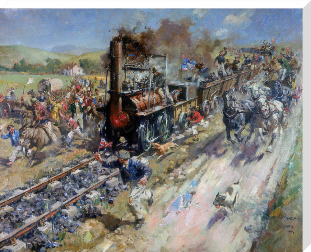 'The Opening of the Stockton & Darlington Railway', 1825. - Image 34