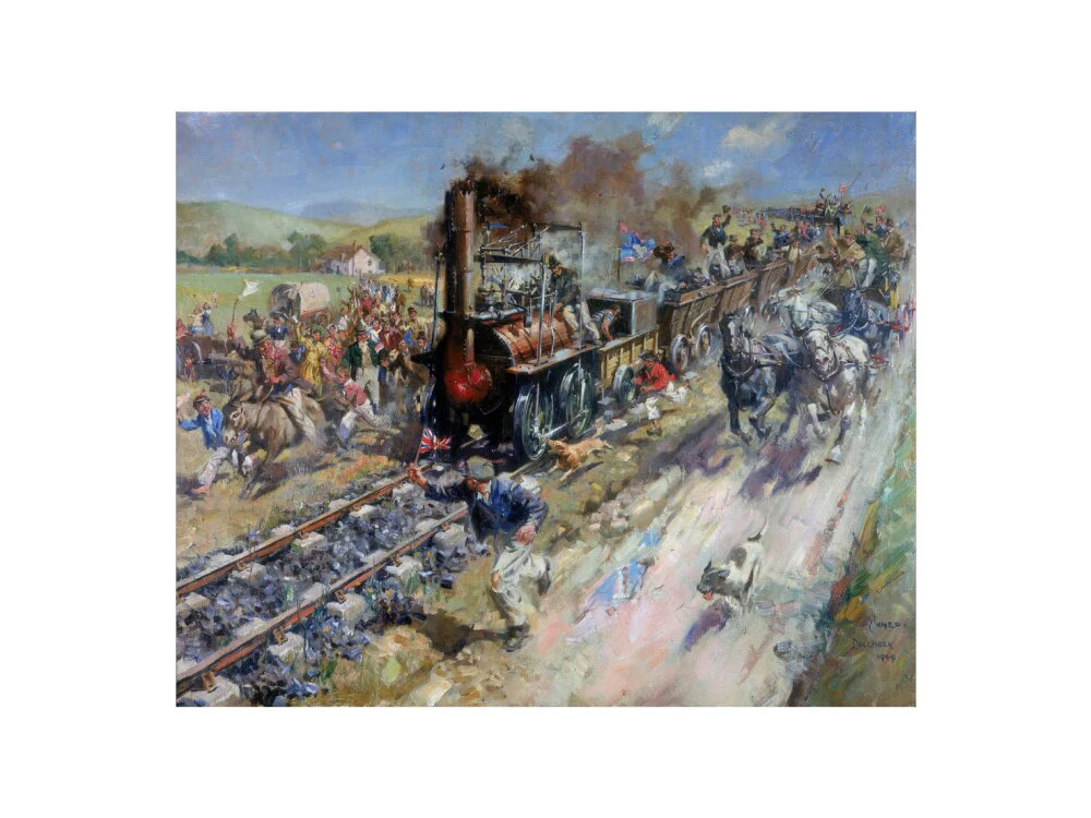 'The Opening of the Stockton & Darlington Railway', 1825. - Image 55