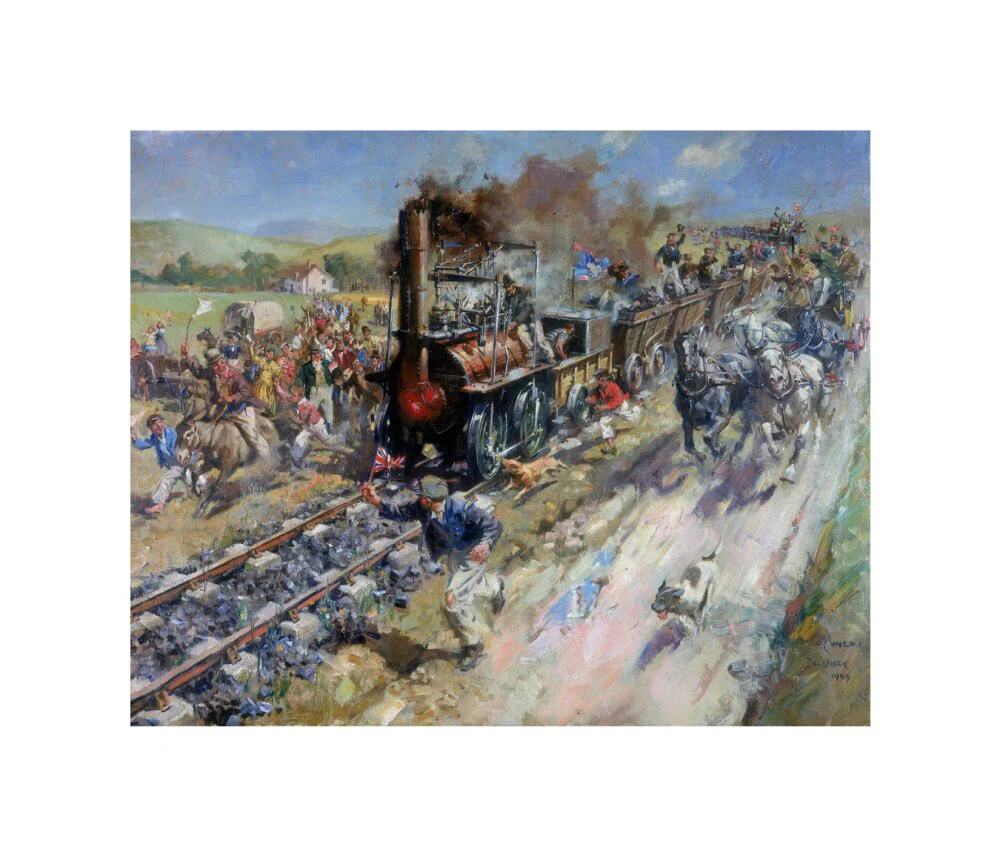 'The Opening of the Stockton & Darlington Railway', 1825. - Image 60