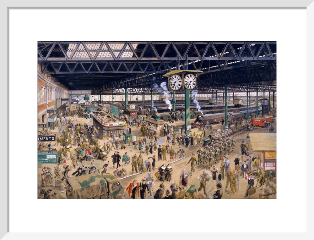 'Waterloo Station', watercolour for an SR poster, 1948. - Image 14
