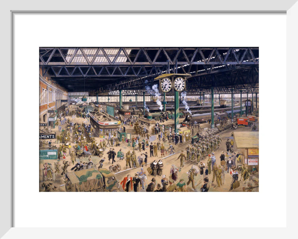 'Waterloo Station', watercolour for an SR poster, 1948. - Image 4
