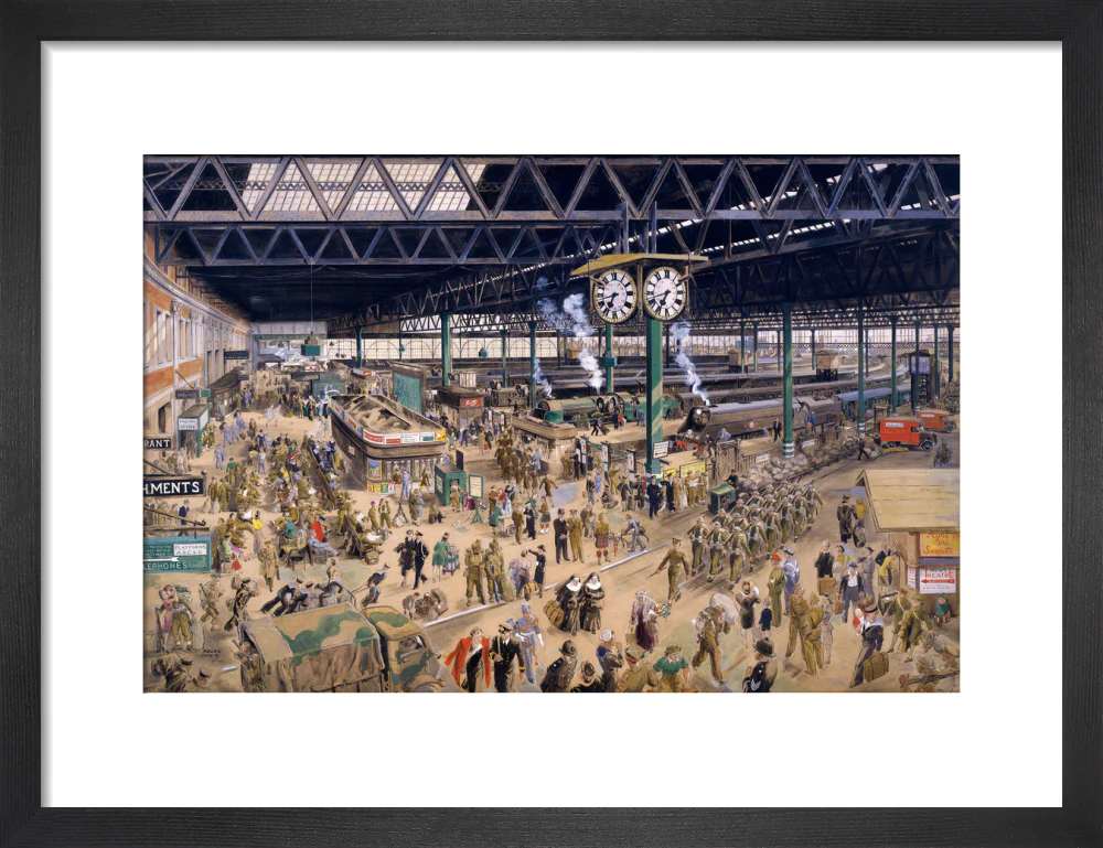 'Waterloo Station', watercolour for an SR poster, 1948. - Image 41