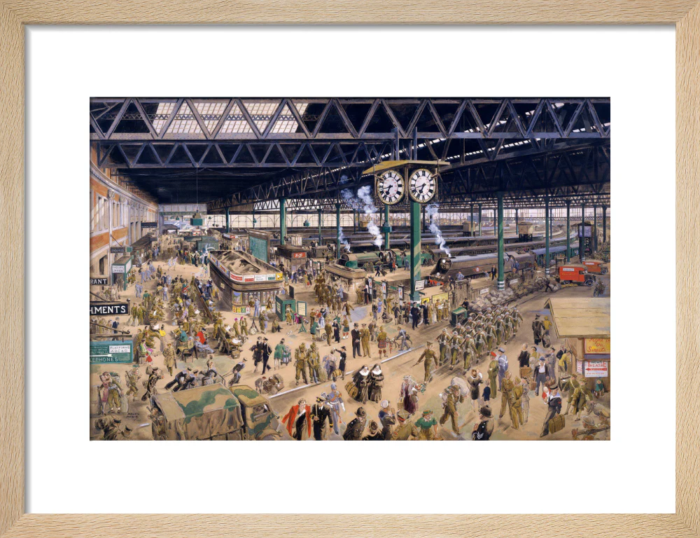 'Waterloo Station', watercolour for an SR poster, 1948. - Image 44