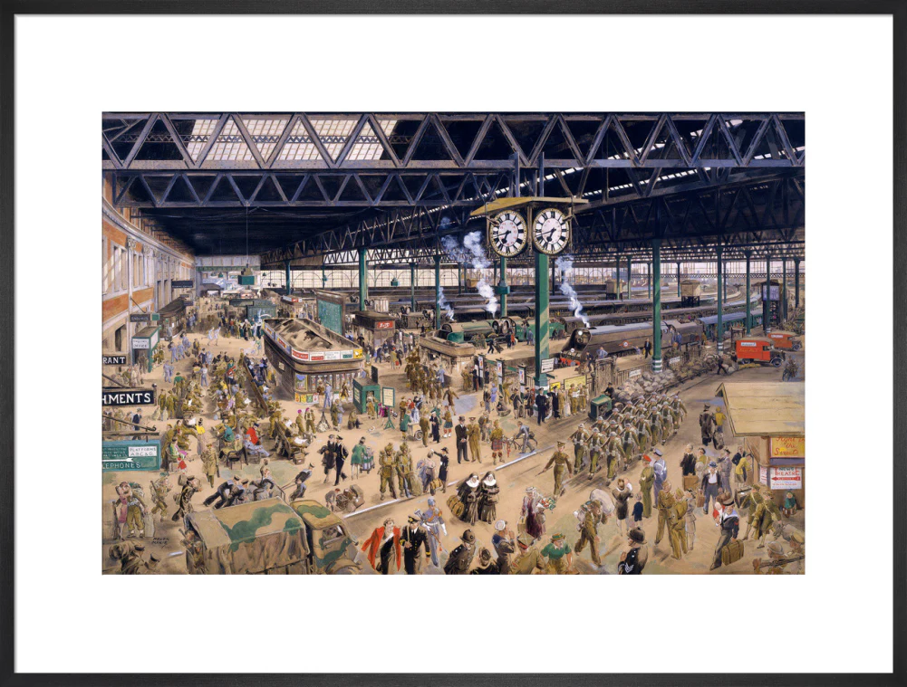 'Waterloo Station', watercolour for an SR poster, 1948. - Image 74