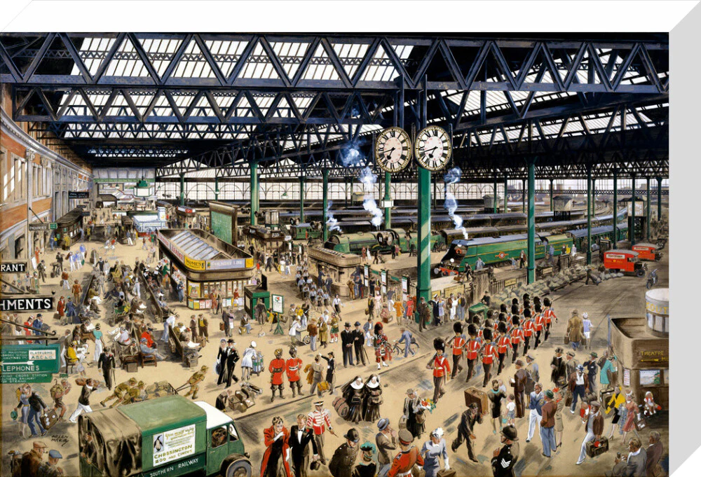 'Waterloo Station - Peace', 1948. - Image 32