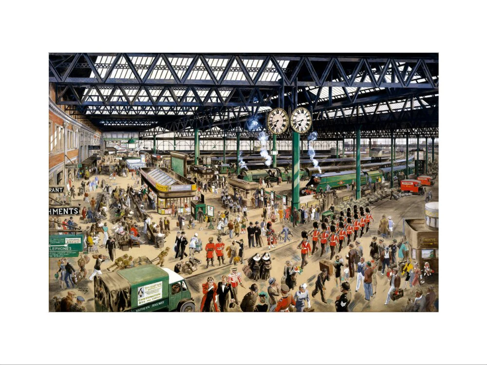'Waterloo Station - Peace', 1948. - Image 65