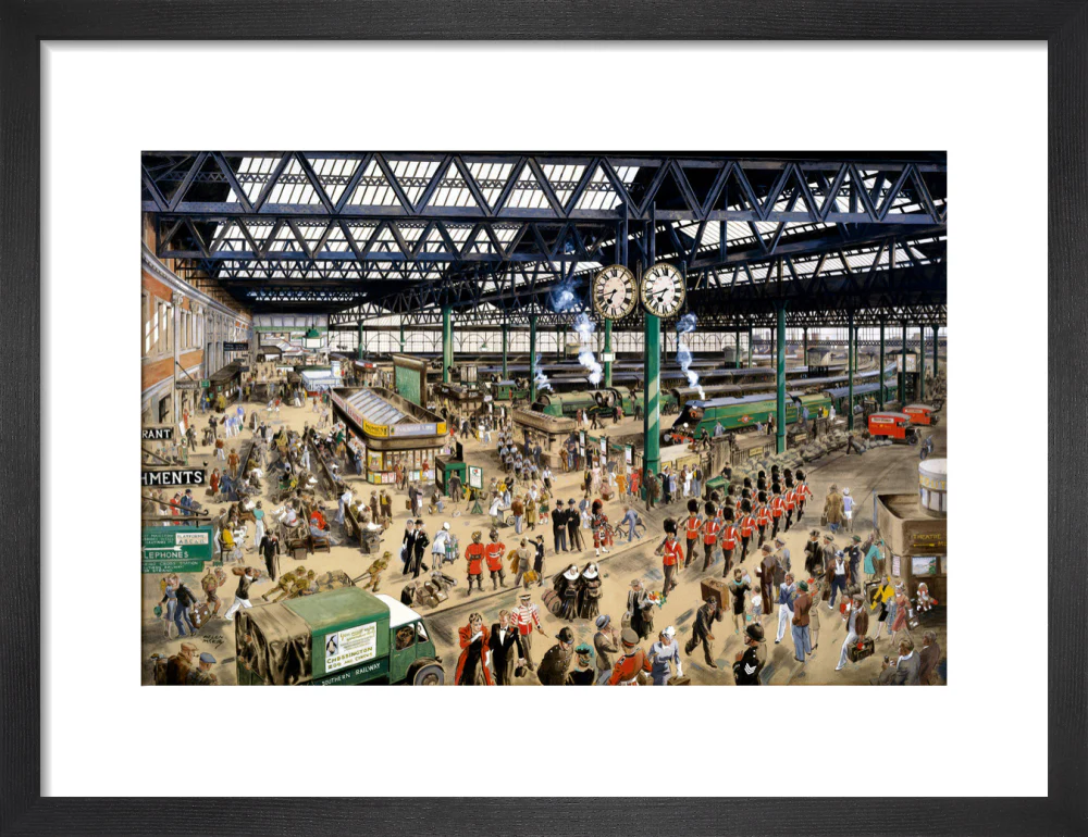 'Waterloo Station - Peace', 1948. - Image 8
