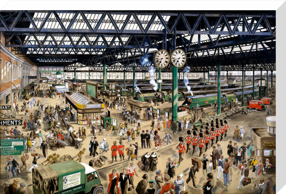 'Waterloo Station - Peace', 1948. - Image 91