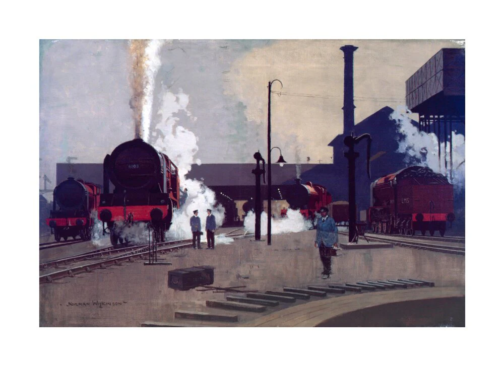 'Ready for the Road', original artwork for LMS poster, c 1930. - Image 29