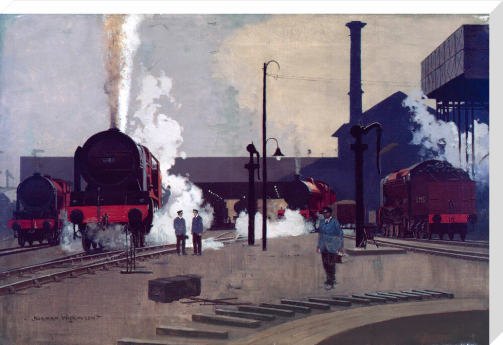'Ready for the Road', original artwork for LMS poster, c 1930. - Image 67