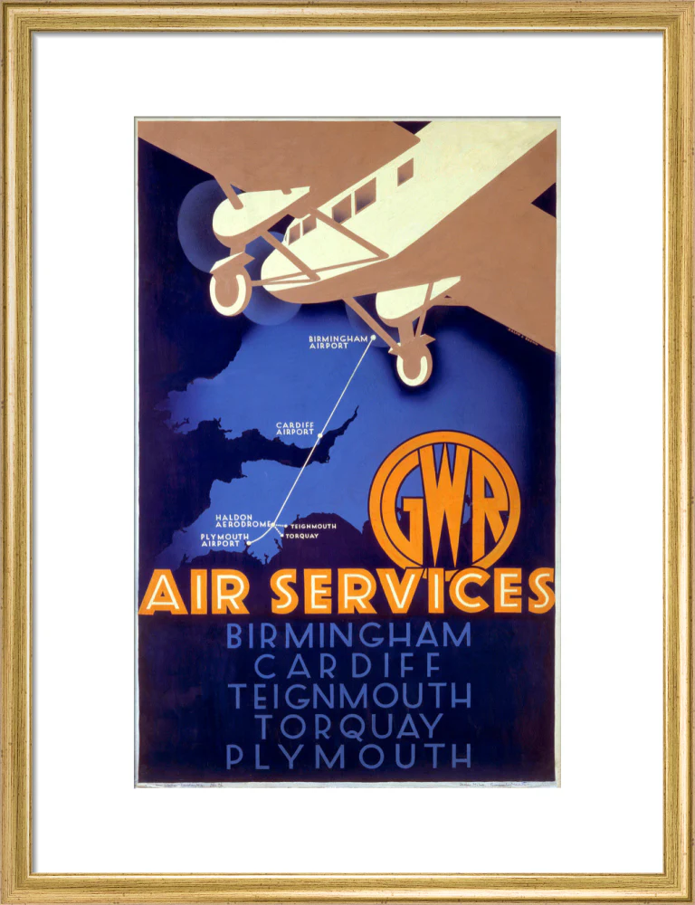 'GWR Air Services', GWR poster, 1933. - Image 15