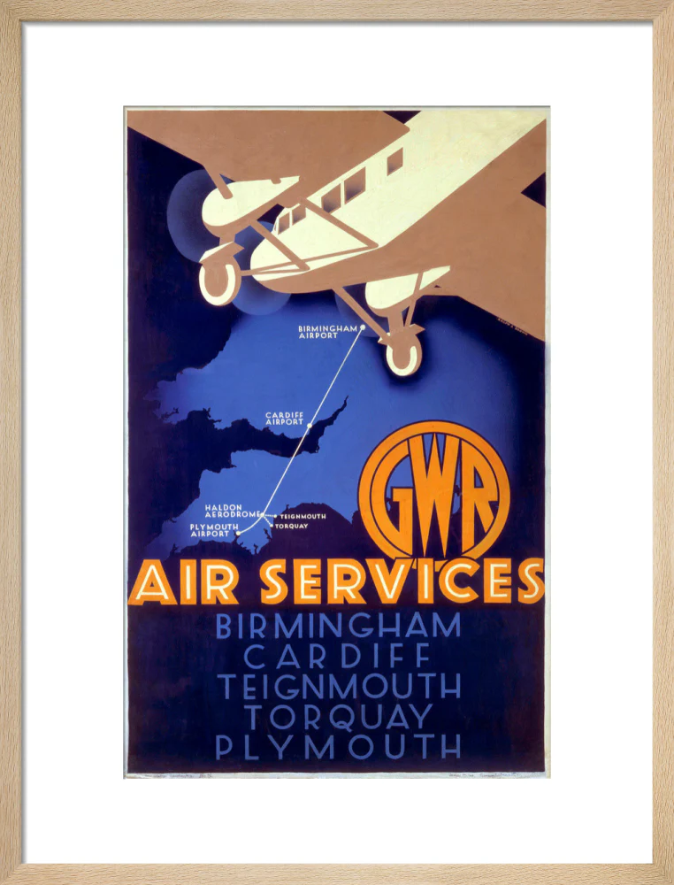 'GWR Air Services', GWR poster, 1933. - Image 16