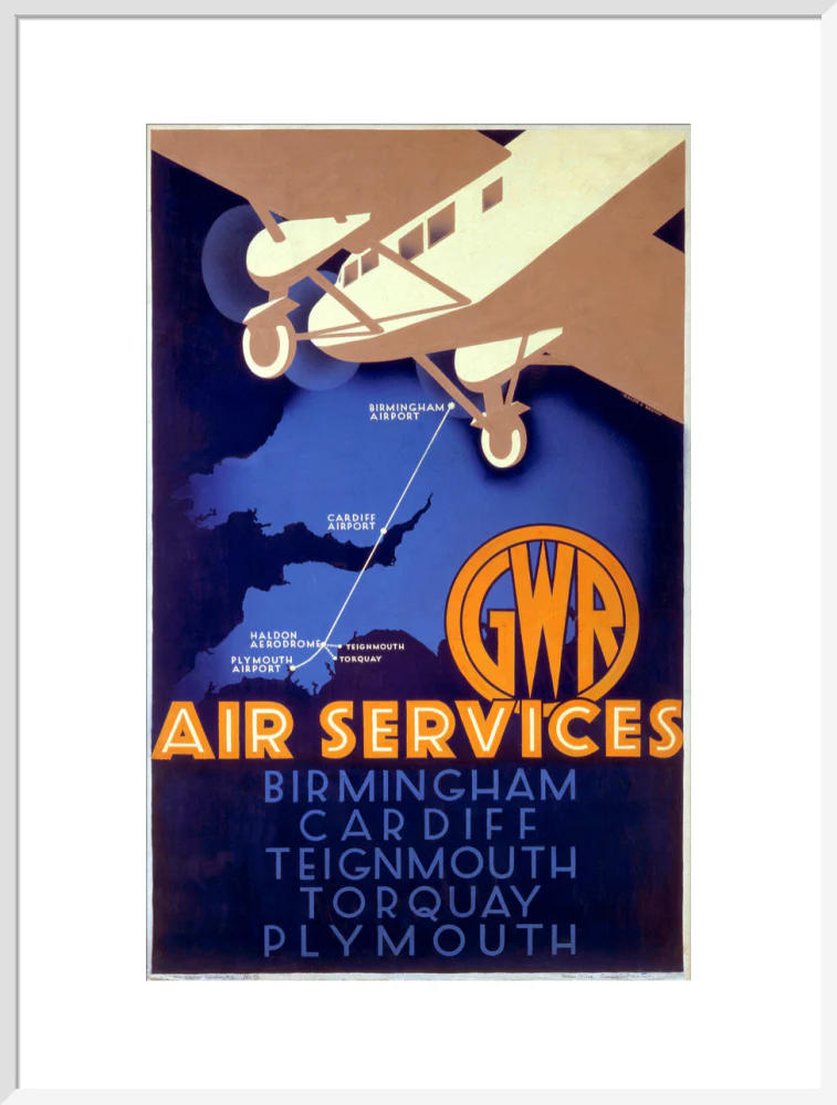 'GWR Air Services', GWR poster, 1933. - Image 24