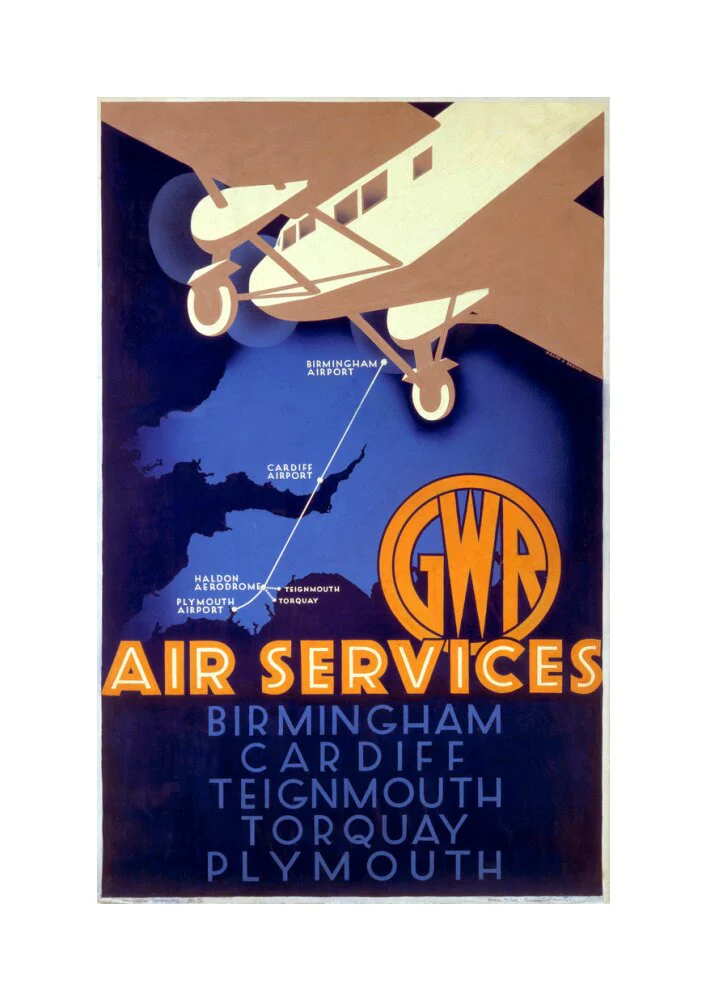 'GWR Air Services', GWR poster, 1933. - Image 28