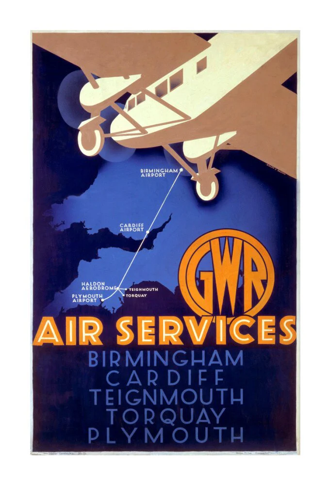 'GWR Air Services', GWR poster, 1933. - Image 30