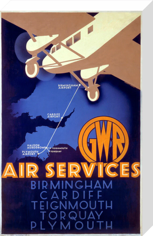 'GWR Air Services', GWR poster, 1933. - Image 32