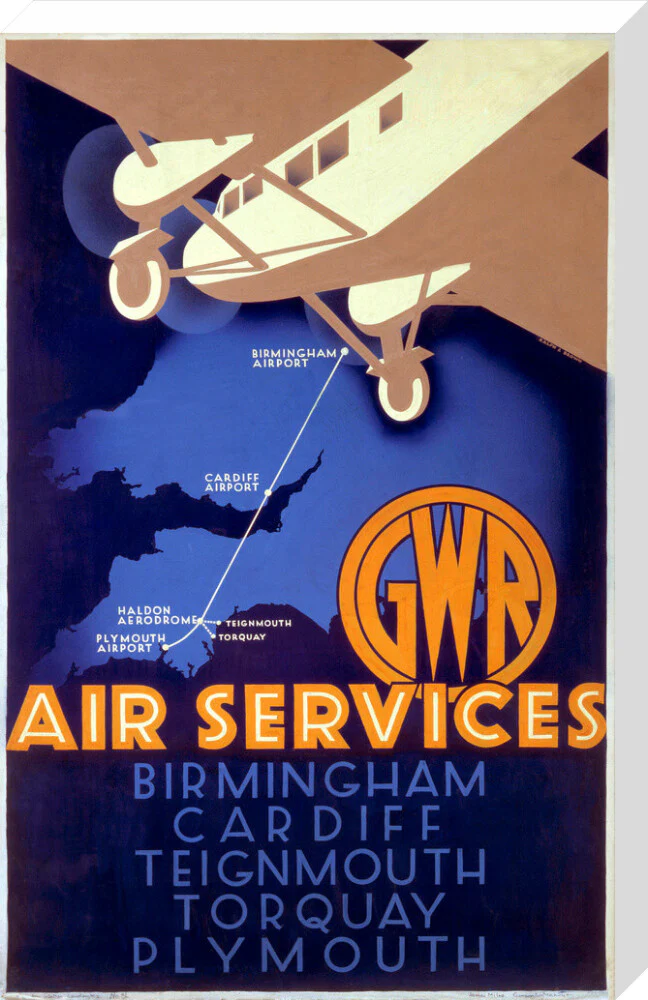 'GWR Air Services', GWR poster, 1933. - Image 33
