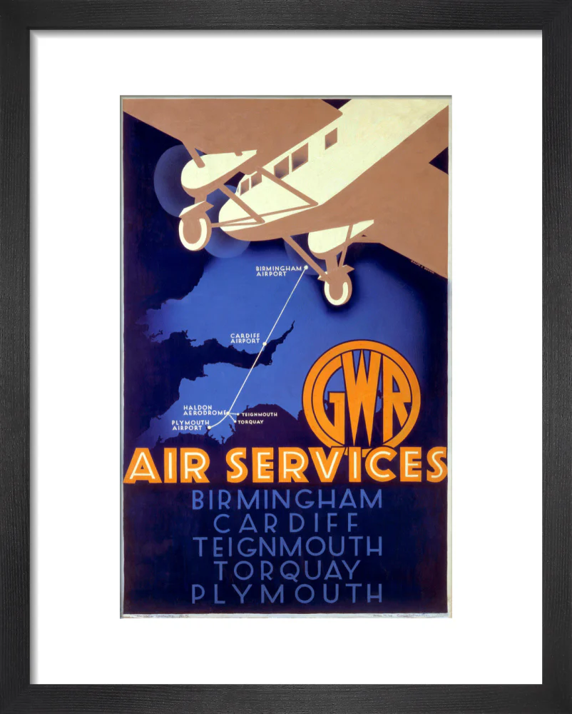 'GWR Air Services', GWR poster, 1933. - Image 36