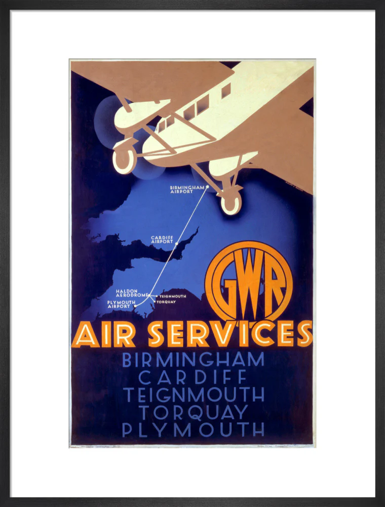 'GWR Air Services', GWR poster, 1933. - Image 51
