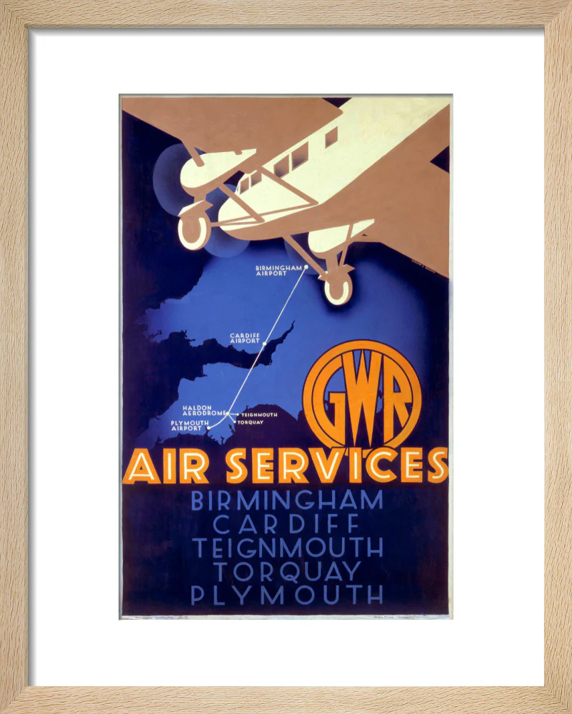 'GWR Air Services', GWR poster, 1933. - Image 6