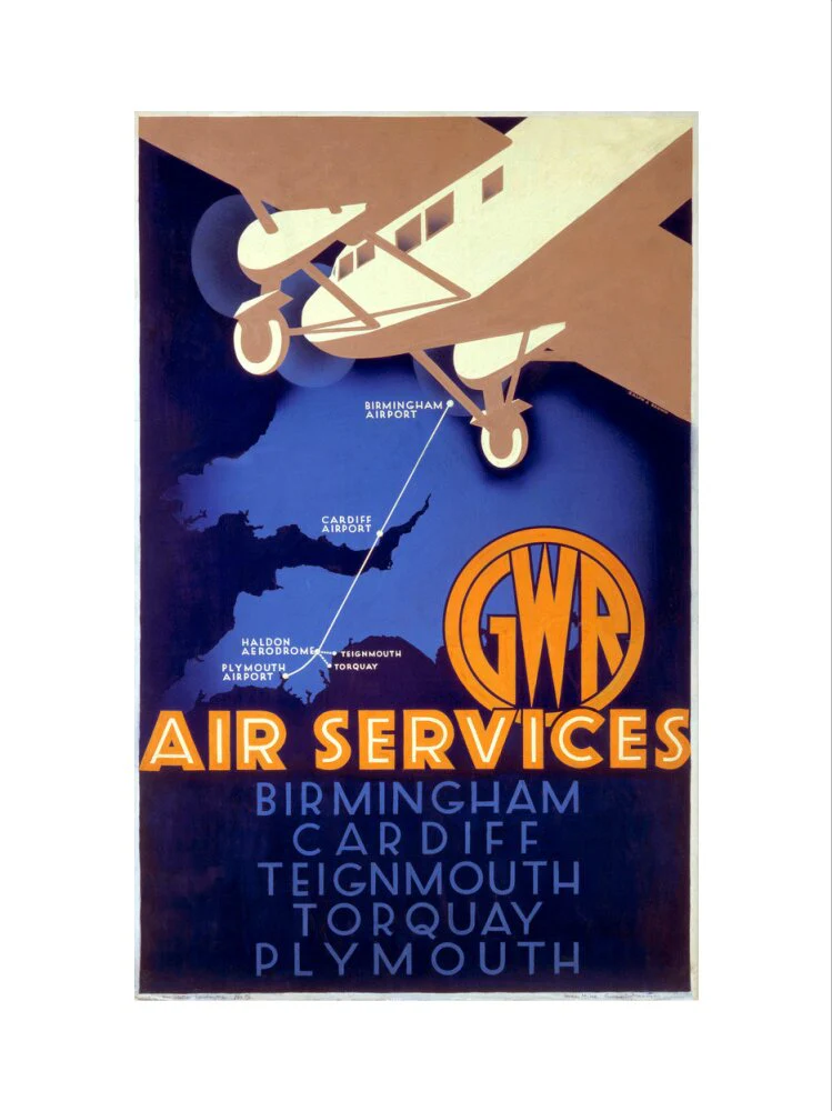 'GWR Air Services', GWR poster, 1933. - Image 7