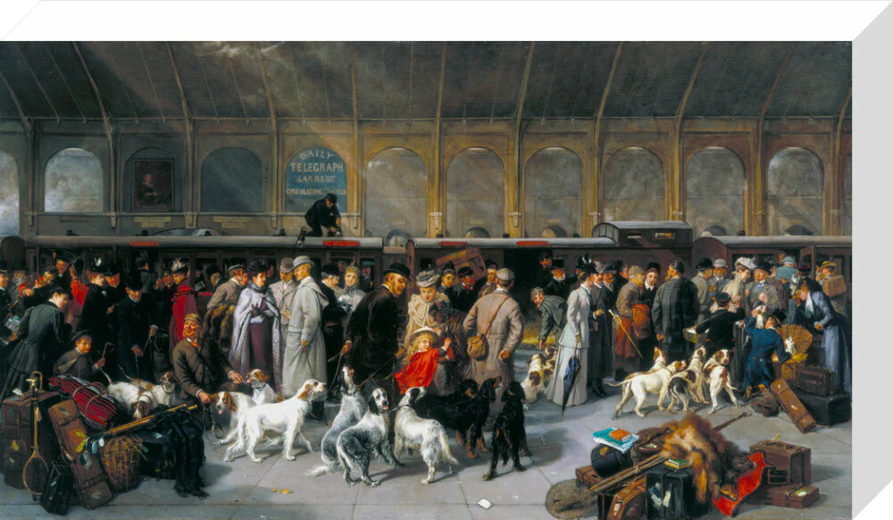 'Going North, King's Cross Station', London, 1893. - Image 32