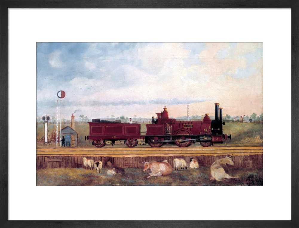 'Dane' London & South Western Railway locomotive no 126, c 1850s. - Image 13
