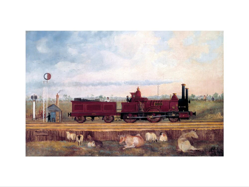 'Dane' London & South Western Railway locomotive no 126, c 1850s. - Image 17