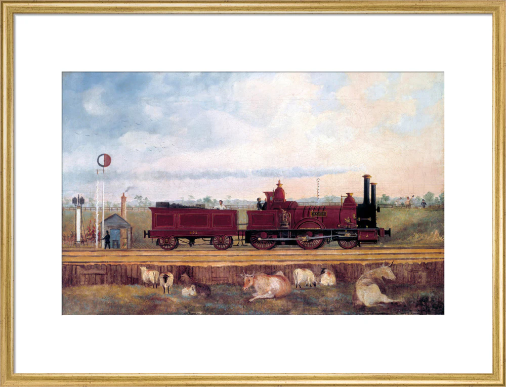 'Dane' London & South Western Railway locomotive no 126, c 1850s. - Image 20