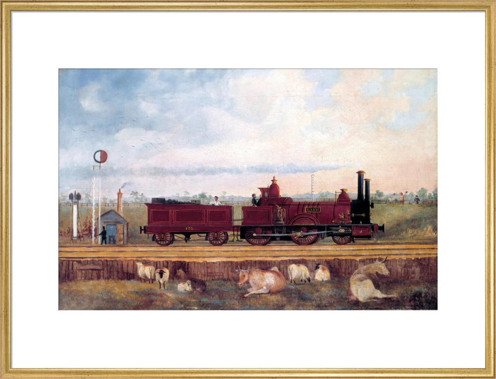 'Dane' London & South Western Railway locomotive no 126, c 1850s. - Image 25