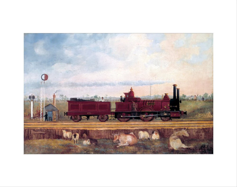 'Dane' London & South Western Railway locomotive no 126, c 1850s. - Image 35