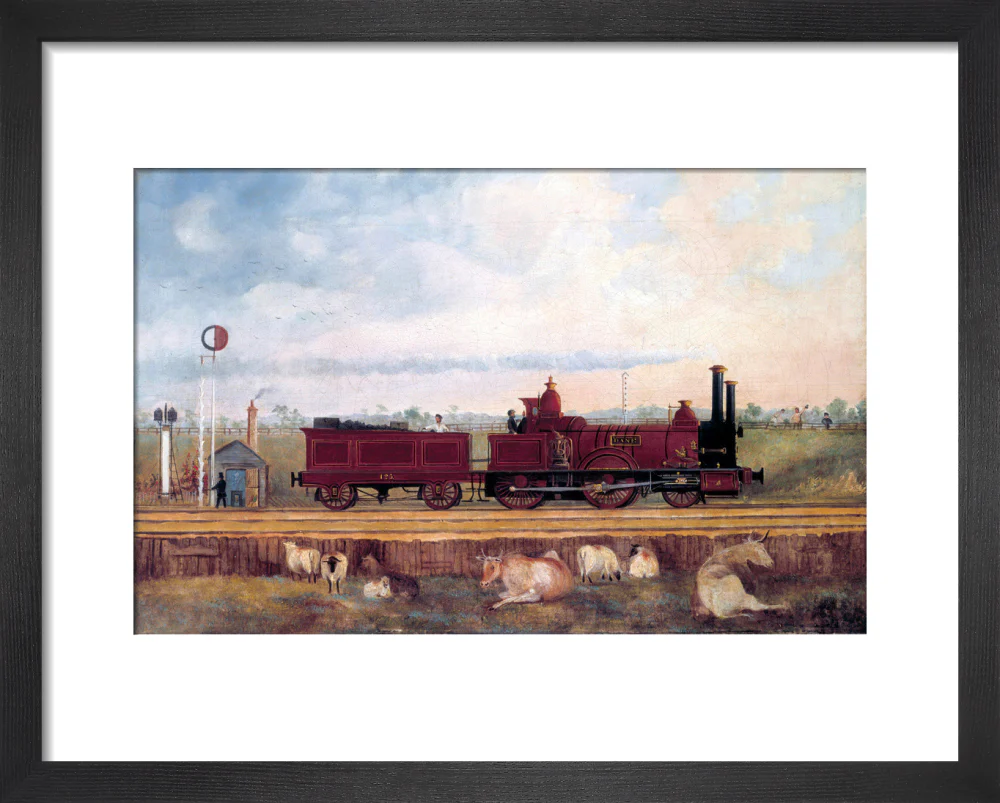 'Dane' London & South Western Railway locomotive no 126, c 1850s. - Image 36