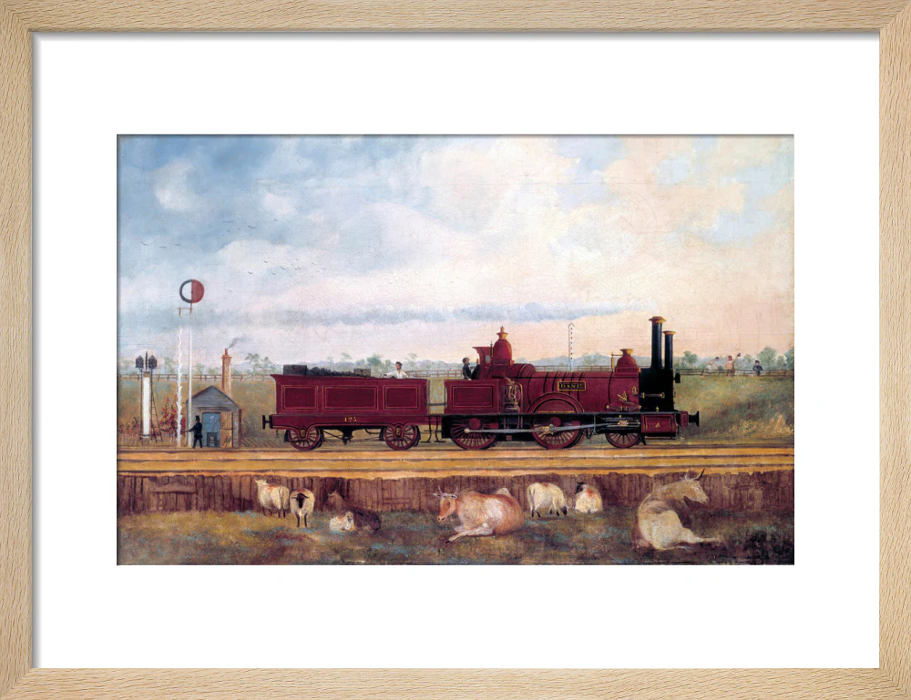 'Dane' London & South Western Railway locomotive no 126, c 1850s. - Image 44