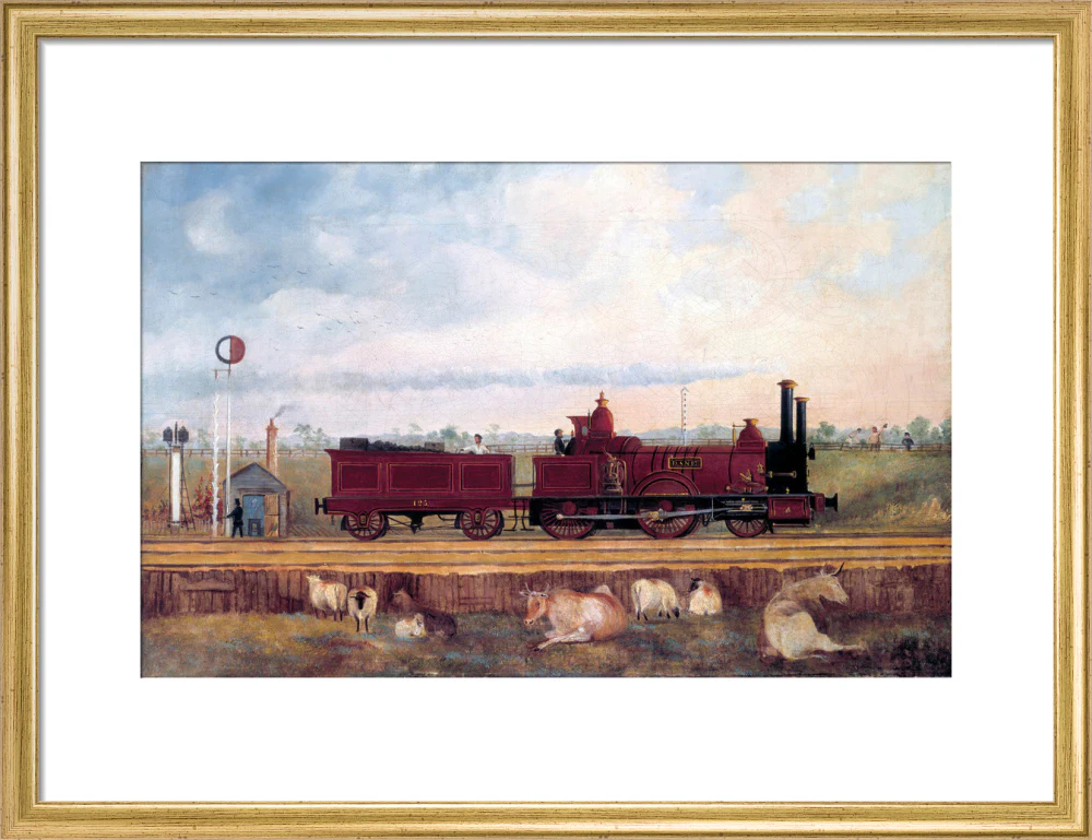 'Dane' London & South Western Railway locomotive no 126, c 1850s. - Image 48