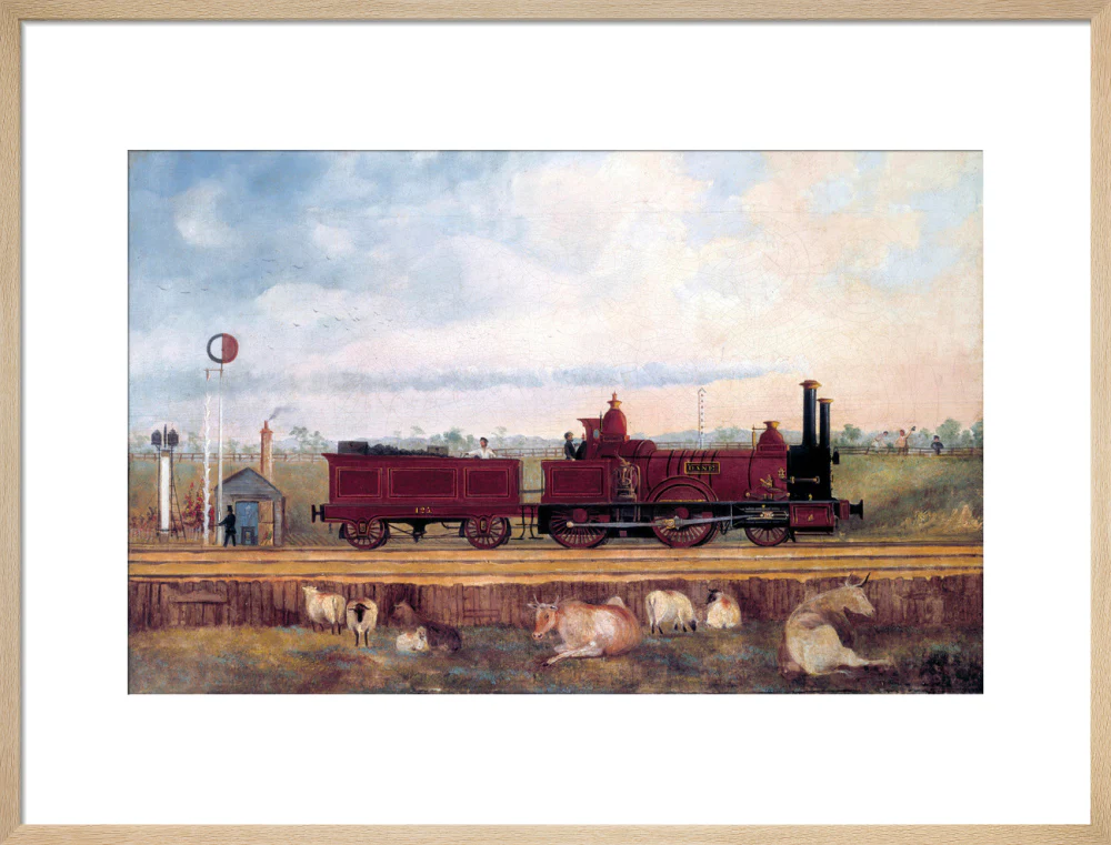 'Dane' London & South Western Railway locomotive no 126, c 1850s. - Image 54